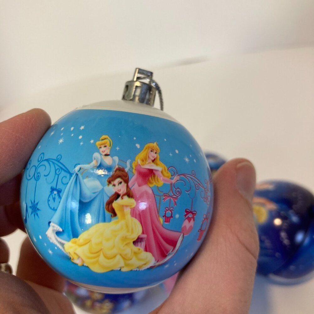 Disney Princess Cinderella Aurora Christmas Bulb Ornaments Holiday